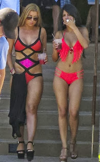 Jasmin Walia Red Bikini Las Vegas
