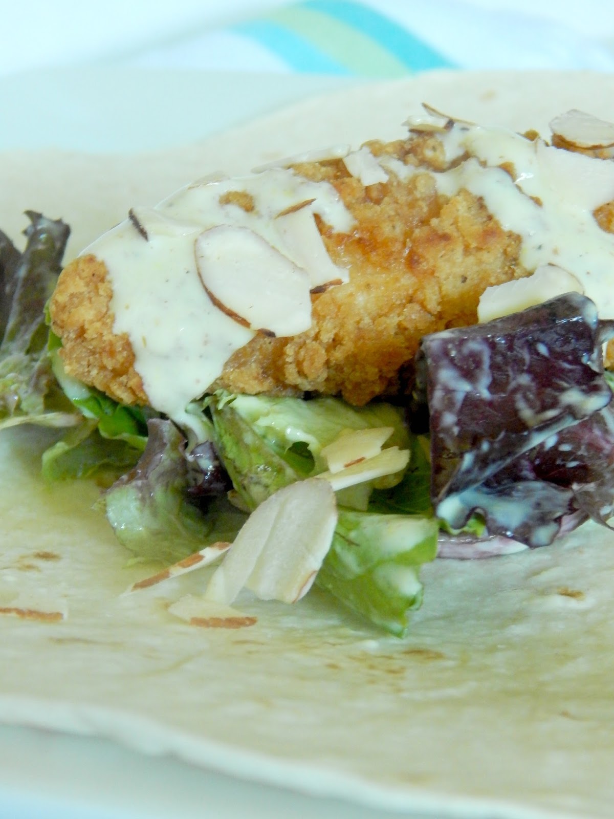 Ally's Sweet and Savory Eats Honey Dijon Crunchy Chicken Wraps