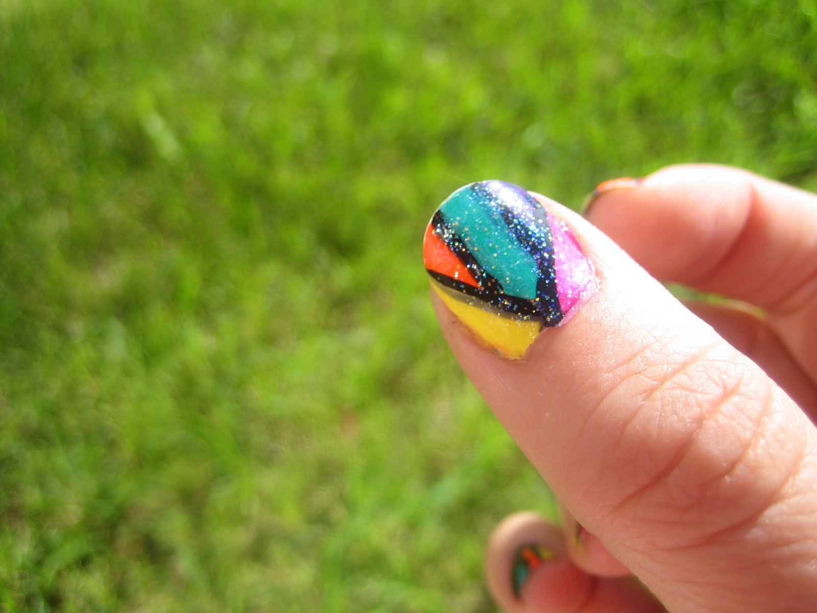 Alikat789 Nail art: Neon Nails