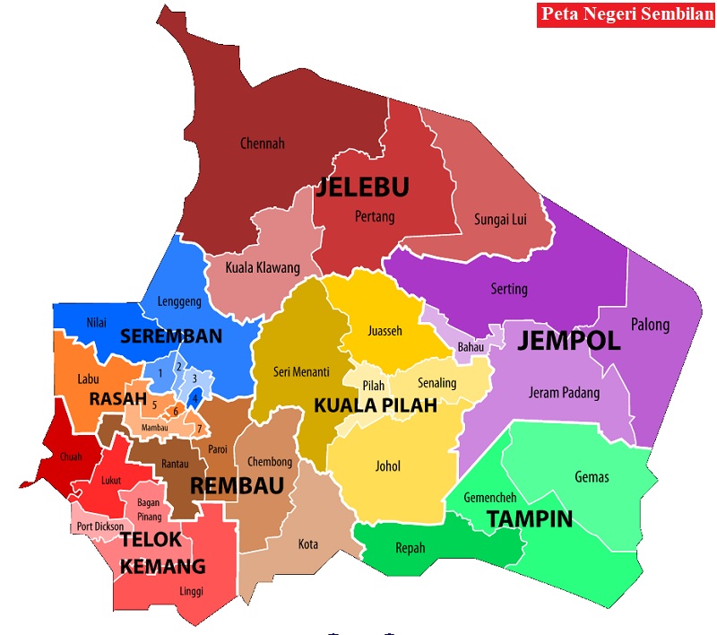 Map Malaysia Negeri Sembilan  Maps of the World