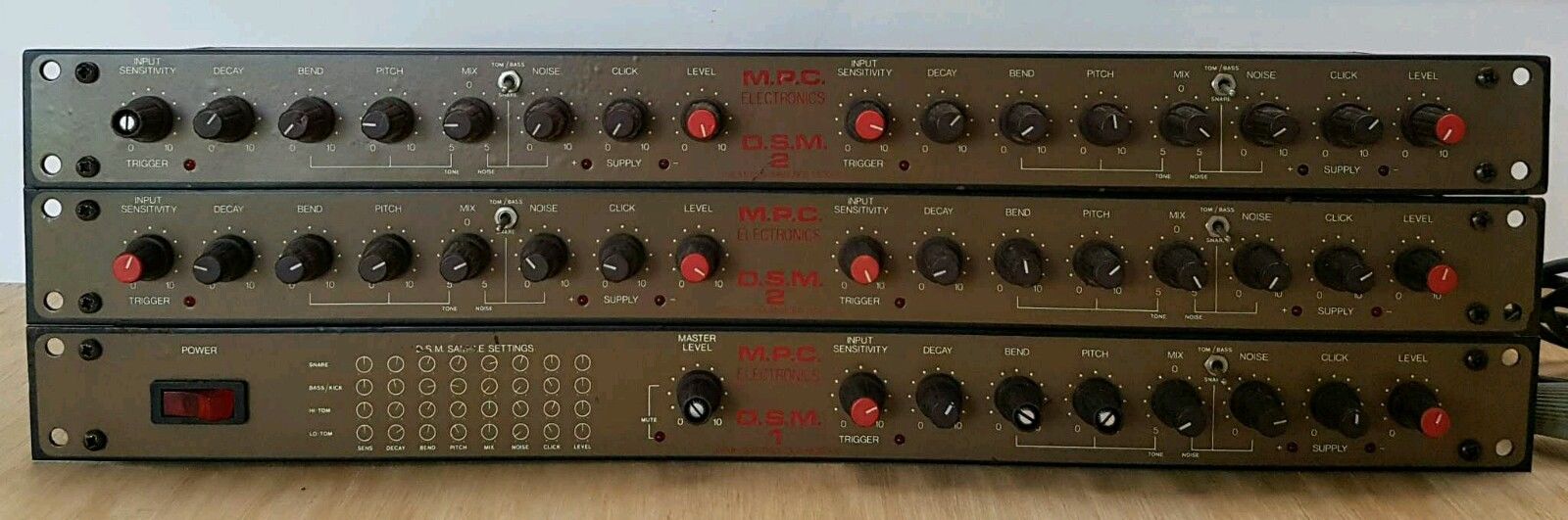 MATRIXSYNTH MPC vintage analog drum synthesizer modules x 3 made in
