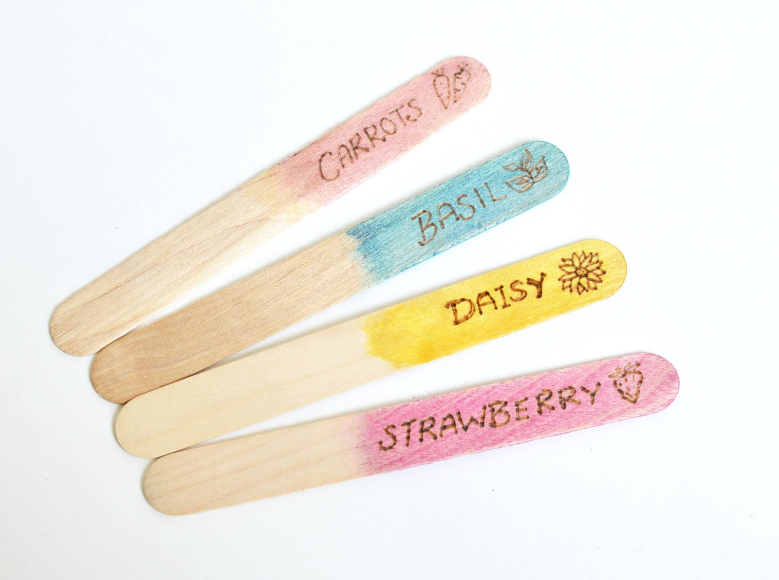Vikalpah DIY garden markers using popsicle sticks