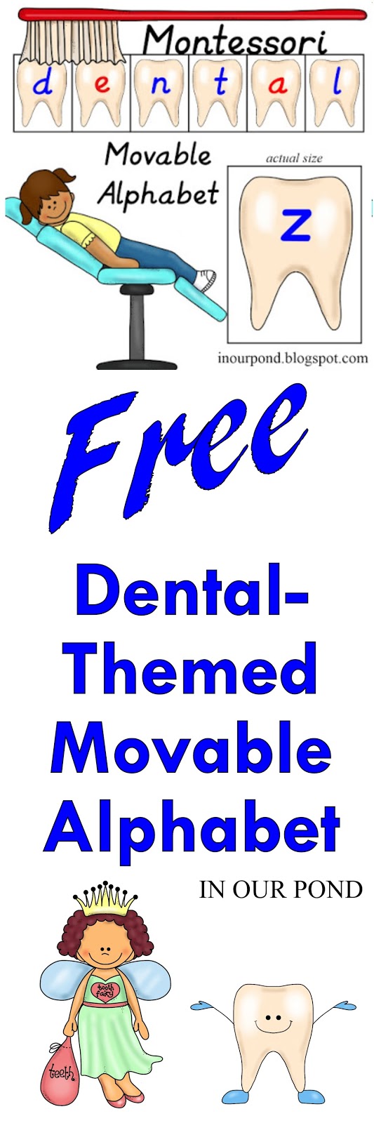 DentalThemed Movable Alphabet