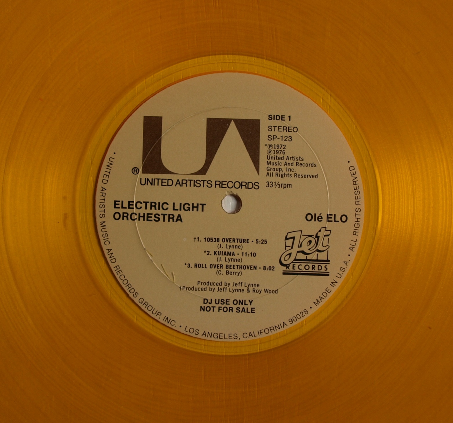 ELO Related Vinyl Electric Light Orchestra OLE ELO (Gold Vinyl) Lp