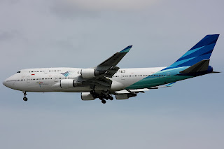 boeing 747-400 garuda indonesia, garuda indonesia, b747-400, boeing 747-400