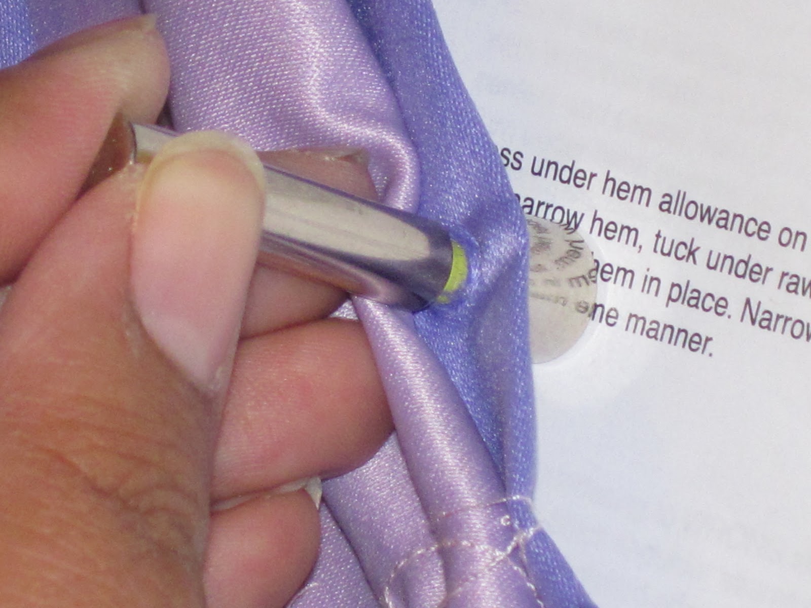 That is all it took... How to put in Grommets/Eyelets into Fabric