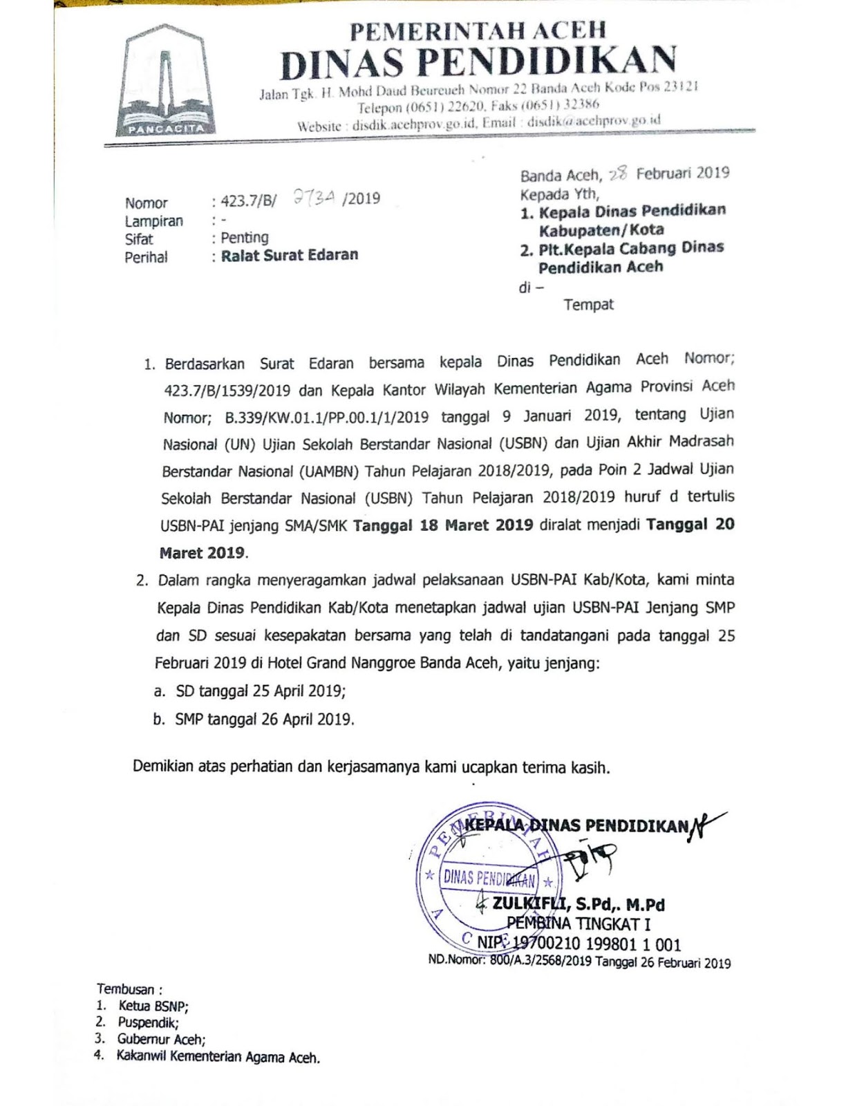 Contoh Soal Usbn Pai Smp 2019 Barisan Contoh