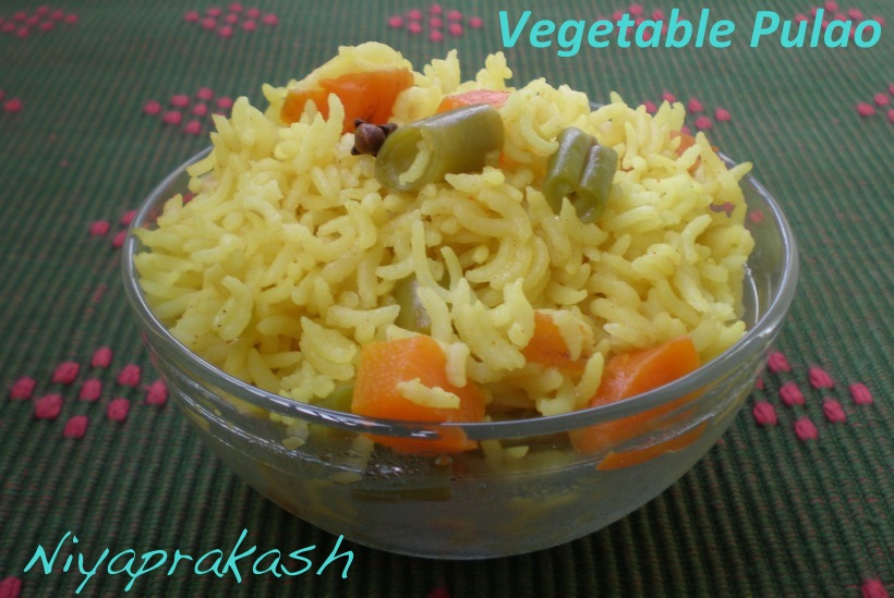 Niya's World Vegetable Pulao (Pressure cooker method)