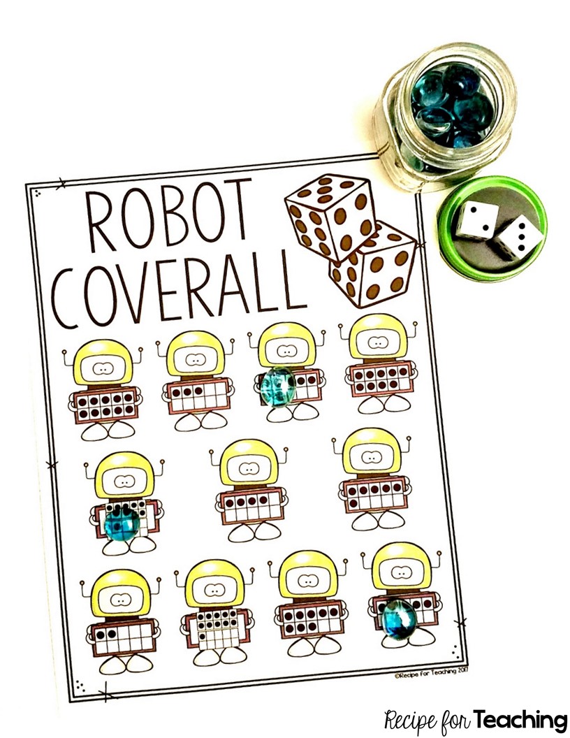 Robot Coverall Games Recipe for Teaching