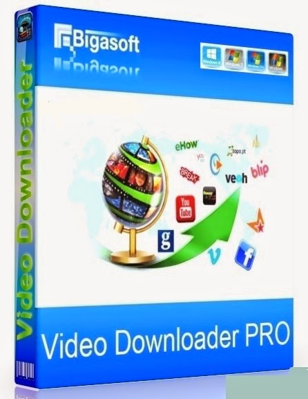 Bigasoft Video downloader logo. Video downloader professional.