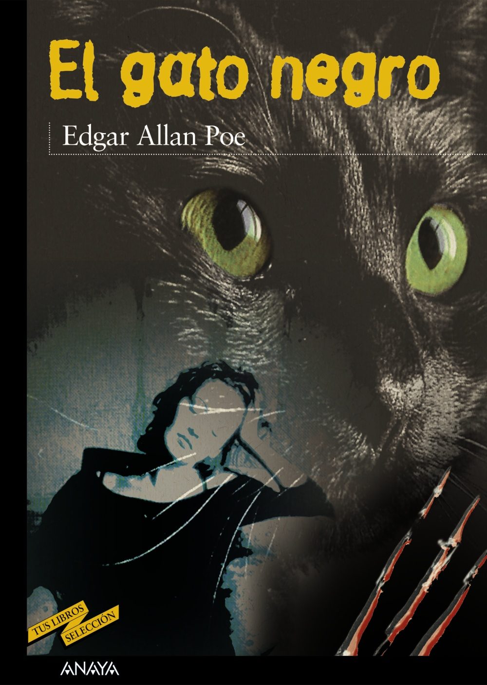 El gato Negro Edgar Allan Poe Anillos & Varitas