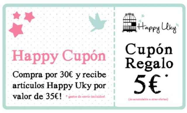 Cupon regalo Happy Uky Promocion collares pulseras 