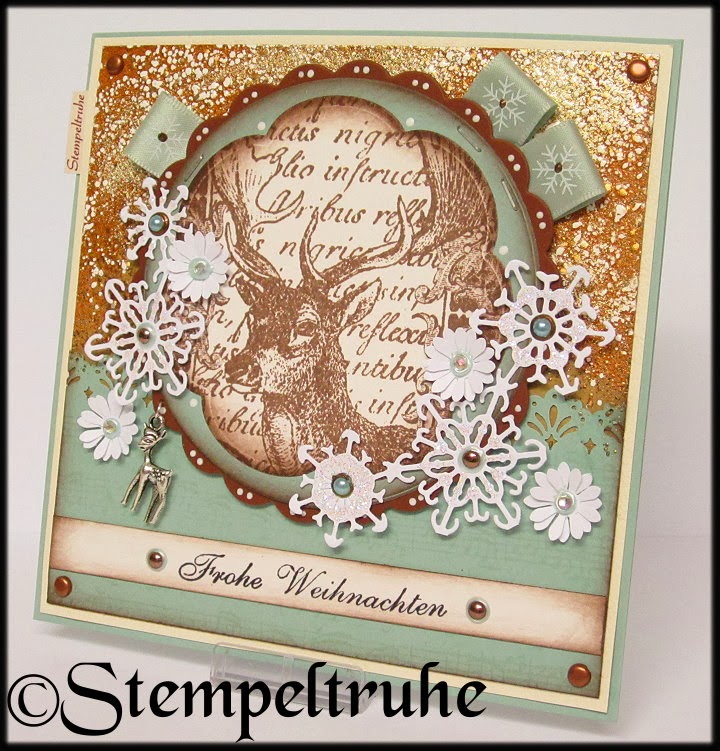 Stempeltruhe's Blog: <em>Nostalgische Hirsch-Weihnachtskarte</em>
