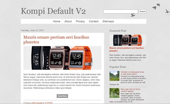 Free Blogger Template - Kompi Default V2
