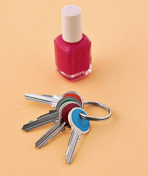 30 Awesome DIY Projects that You’ve Never Heard of - Nail Polish Key Identification