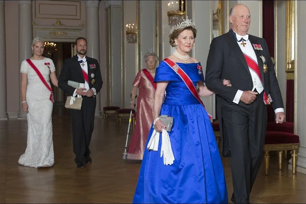 King Harald and Queen Sonja, Crown Princess Mette-Marit and Crown Prince Haakon, Princess Astrid and Mrs Ferner 