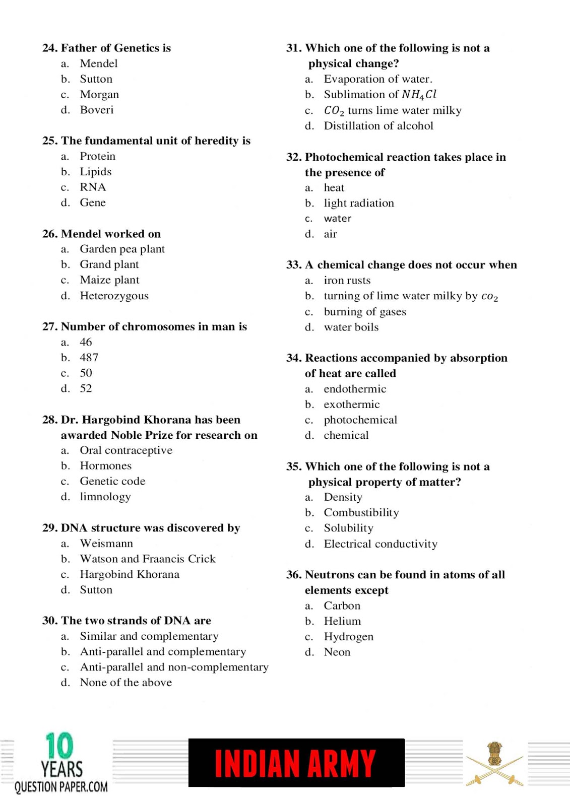 Indian Army Nursing Assistant Question Paper 2018 Download PDF Indian Army Nursing Assistant Question Paper 2018 Download PDF