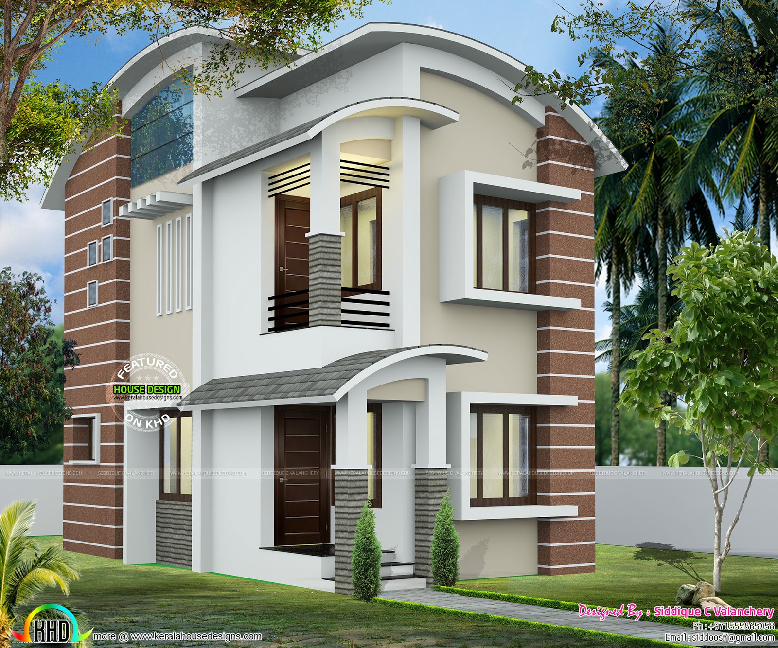 Blueprint of small double storied house - Kerala home ...