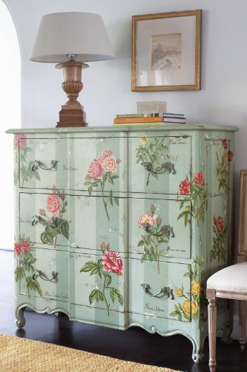 floral painted furniture