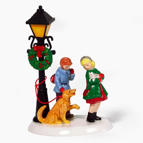 Christmas Village Dog 