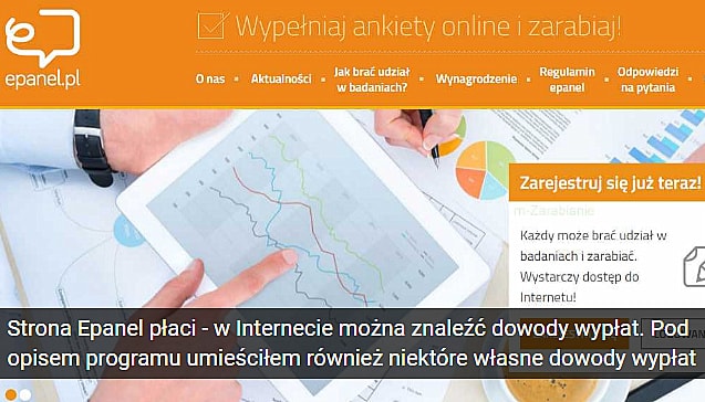 Zarabianie na ankietach w Epanel