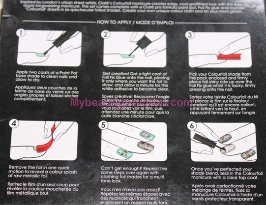 First go at Ciate Colour Foil Manicure kit: Nail art fail