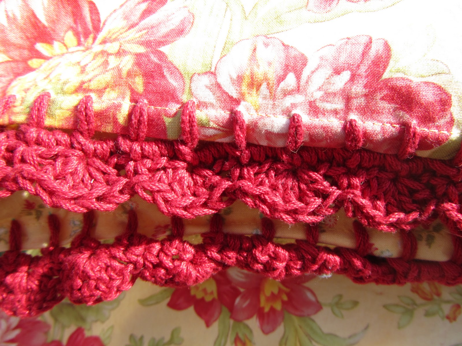 Collected Yarns Crocheted Pillowcase Edgings