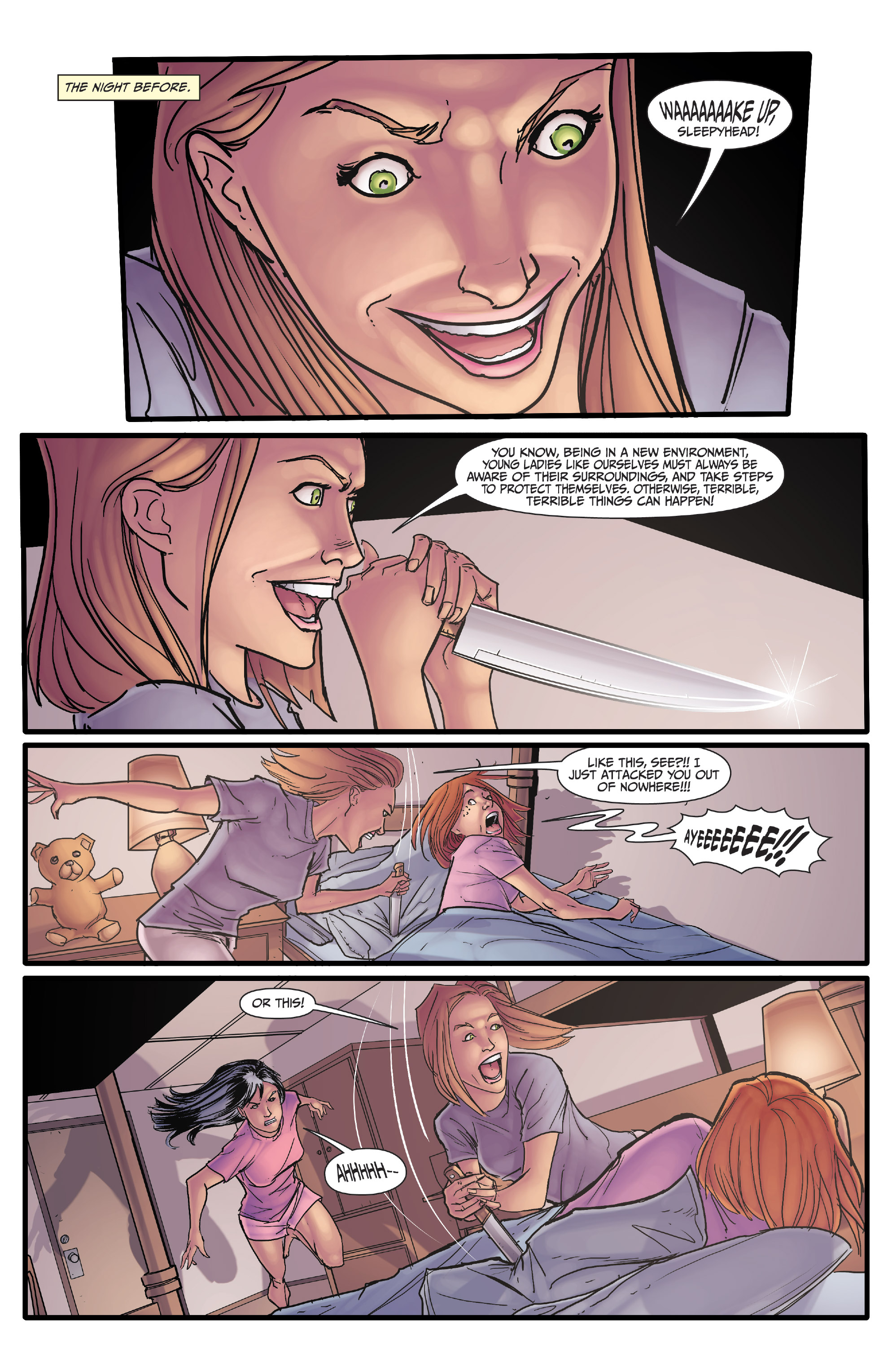 Read online Morning Glories comic -  Issue #2 - 14