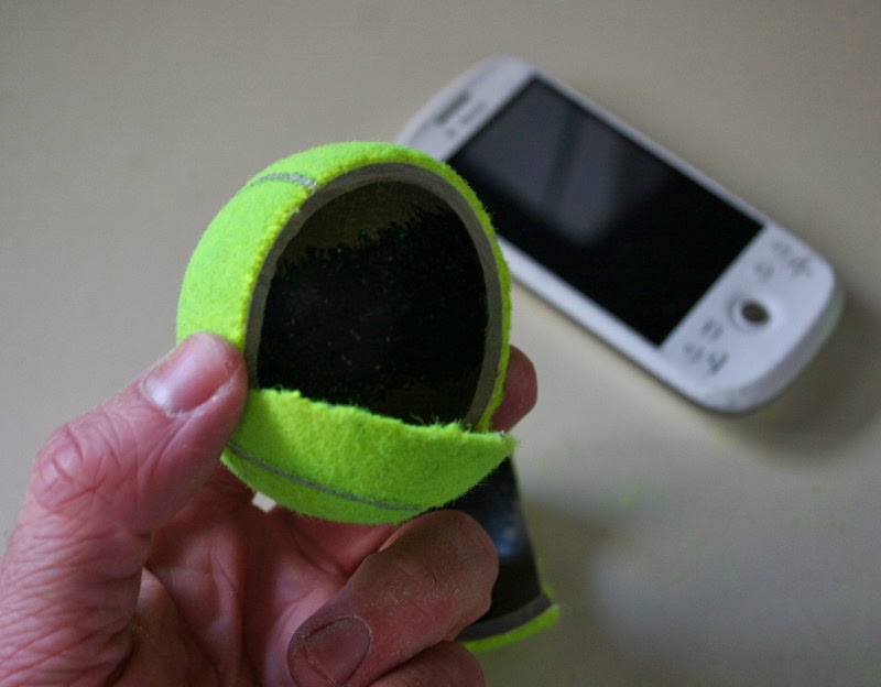 How to Make Phone Charger Stand Using Tennis Balls