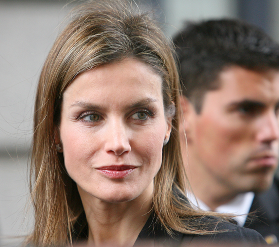 Prince Felipe and Princess Letizia of Spainattended the funeral chapel for former Spanish prime minister Adolfo Suarez