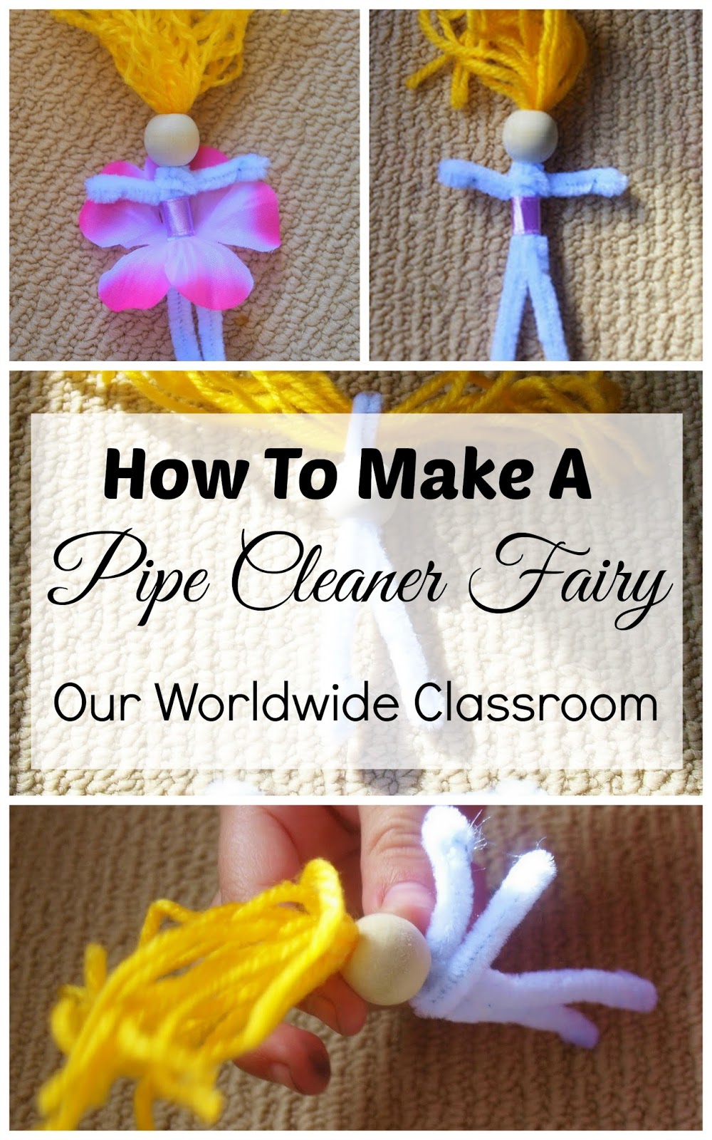 pipe cleaner fairy dolls