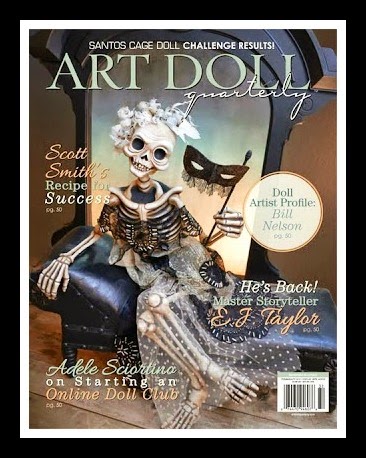 Honored to be published in the August issue of Art Doll Quarterly 2013!  See pages 104, 105 and 106