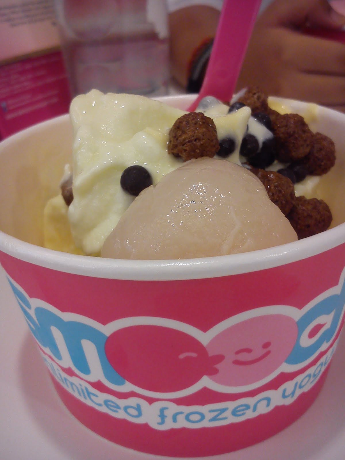 dbee Curly's Curiosity Smooch unlimited frozen yogurt