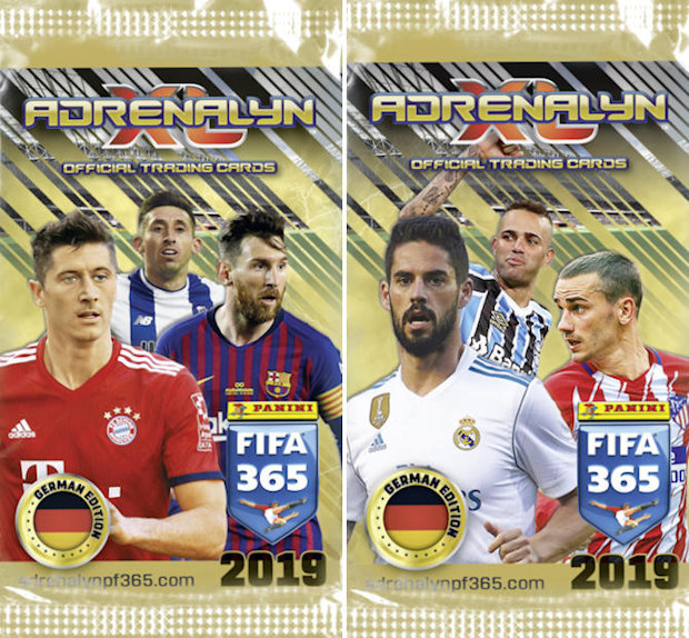 Limited Edition Panini Adrenalyn XL FIFA 365 2019 Premium 3 Booster Inkl