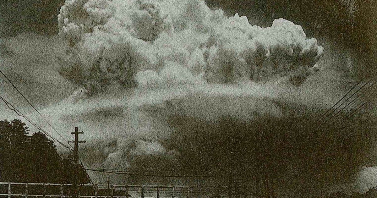 Nagasaki Atomic Bomb NAB The Mushroom cloud was photographed at the