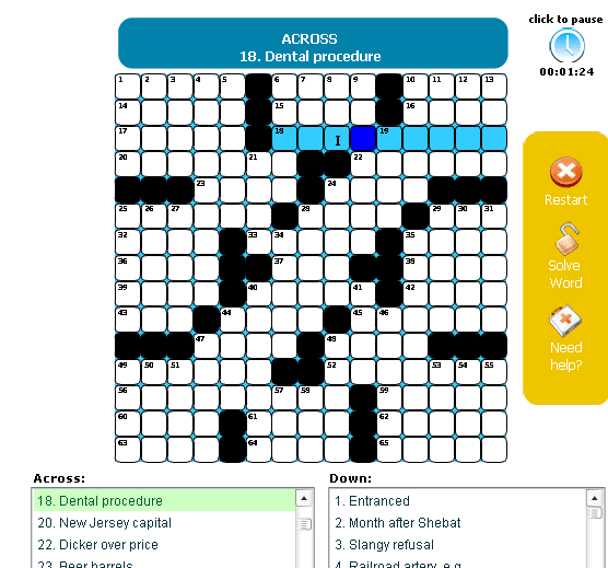 Free Printable Crossword Puzzles