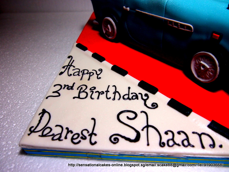 The Sensational Cakes FINN THE CARS CAKE SINGAPORE ( 3D HANDCRAFTED MODEL CAKE SINGAPORE )