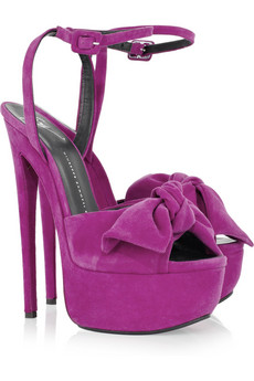 Its about time: Get Lola's shoes: GIUSEPPE ZANOTTI Bow-embellished ...