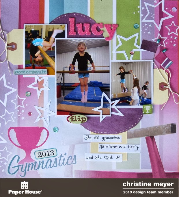 Gymnastics Layout for Paper House Productions by Christine Meyer