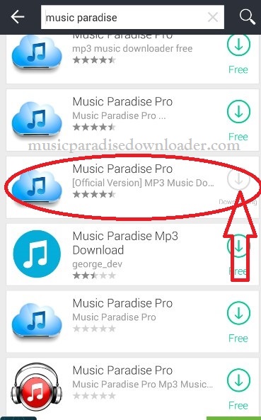 MUSIC PARADISE PRO Download apk