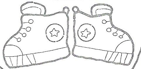 Dibujos Para Colorear Dibujos De Zapatillas De Deporte Para Colorear