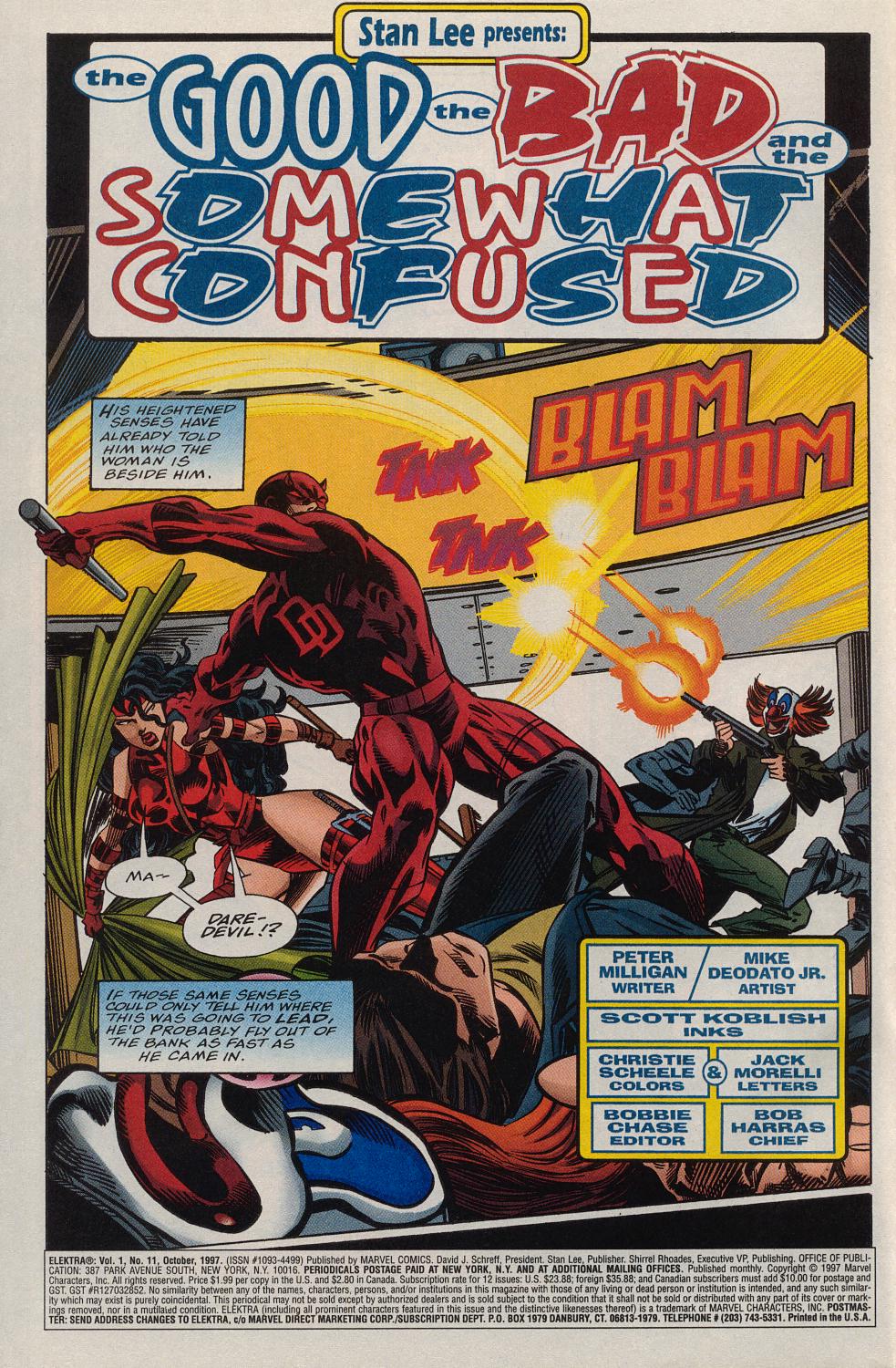 Elektra (1996) Issue #11 - The Good, The Bad and the Somewhat Confused (American Samurai Part 1) #12 - English 3