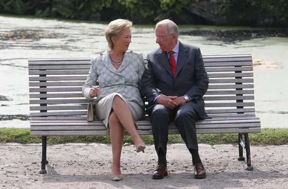 King Albert, Queen Paola, Crown Prince Philippe, Crown Princess Mathilde, Queen Fabiola, Princess Elisabeth