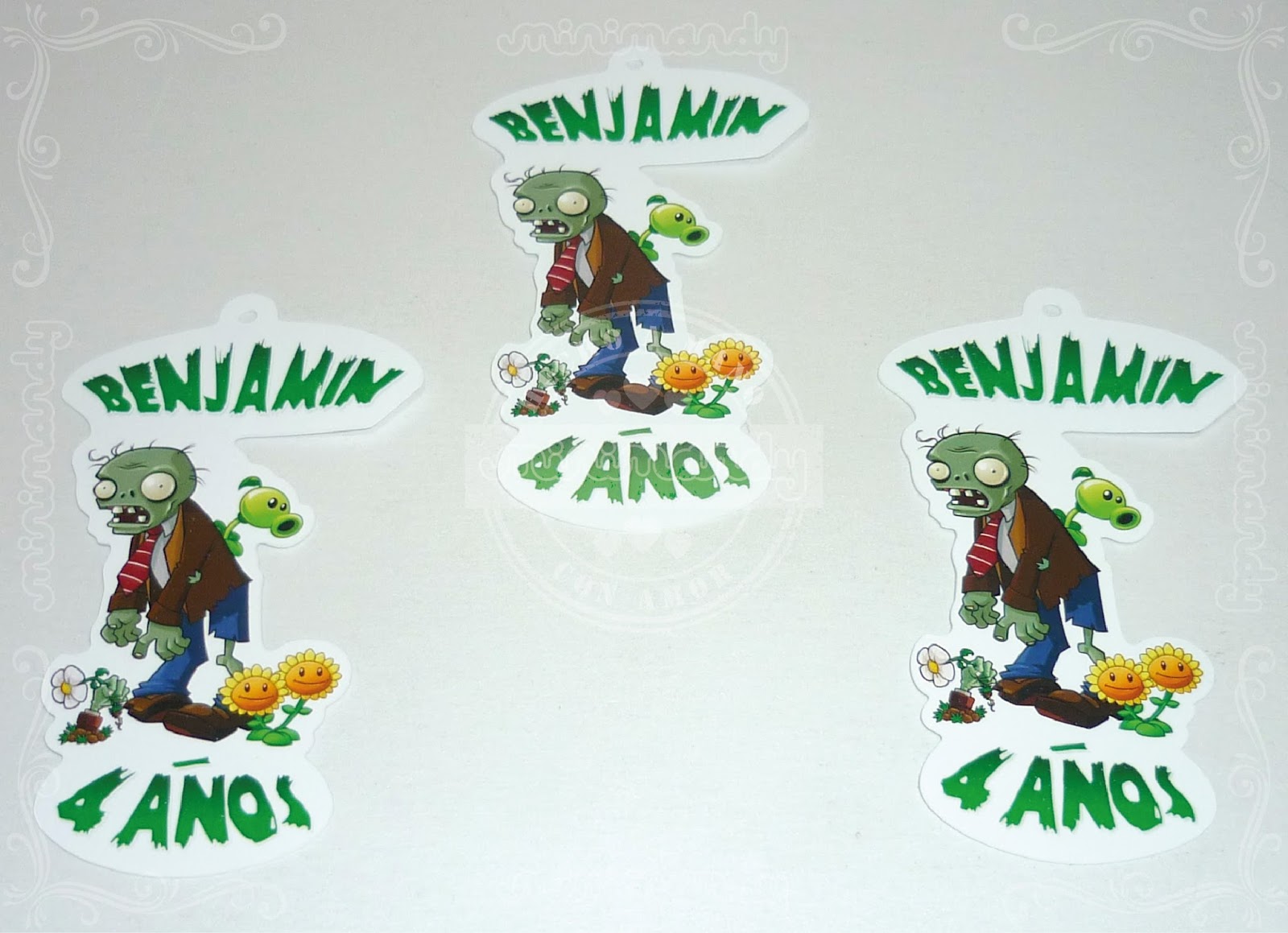 MinimandySign Tag. Plants Vs. Zombies