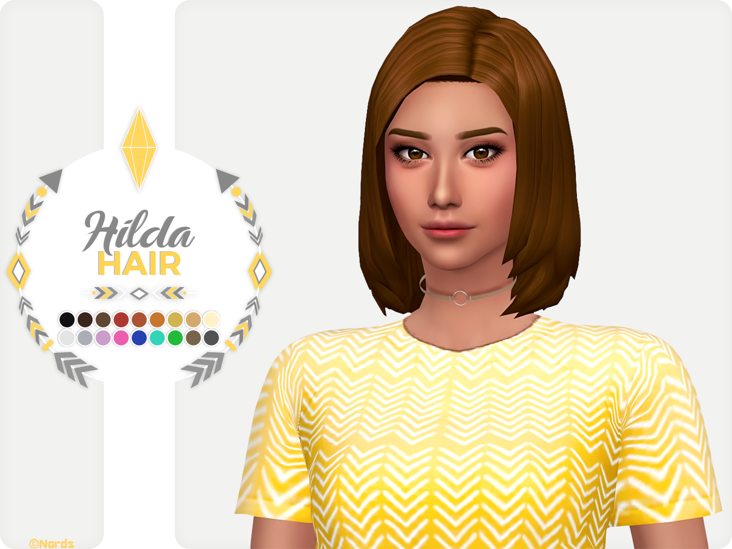 Hilda: A Sims 4 CC Hair