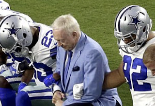 Trump says Dallas Cowboys owner Jerry Jones promised him America's Team will stand for the National Anthem: 'Jerry is a winner who knows how to get things done'