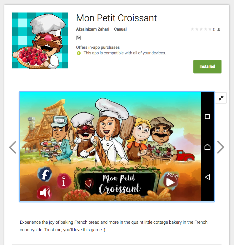 Mon Petit Croissant Game out now!