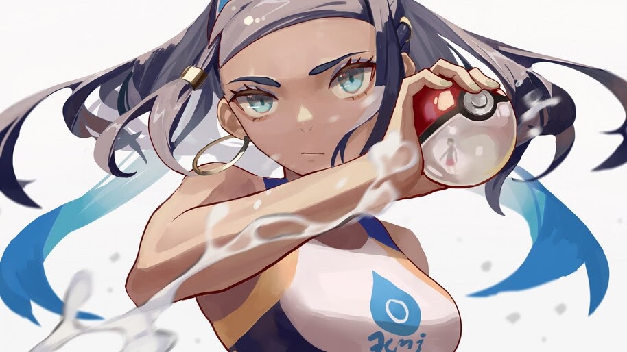 Nessa, Pokeball, Pokemon Sword and Shield, Gym Leader, 4K, #3.1398
