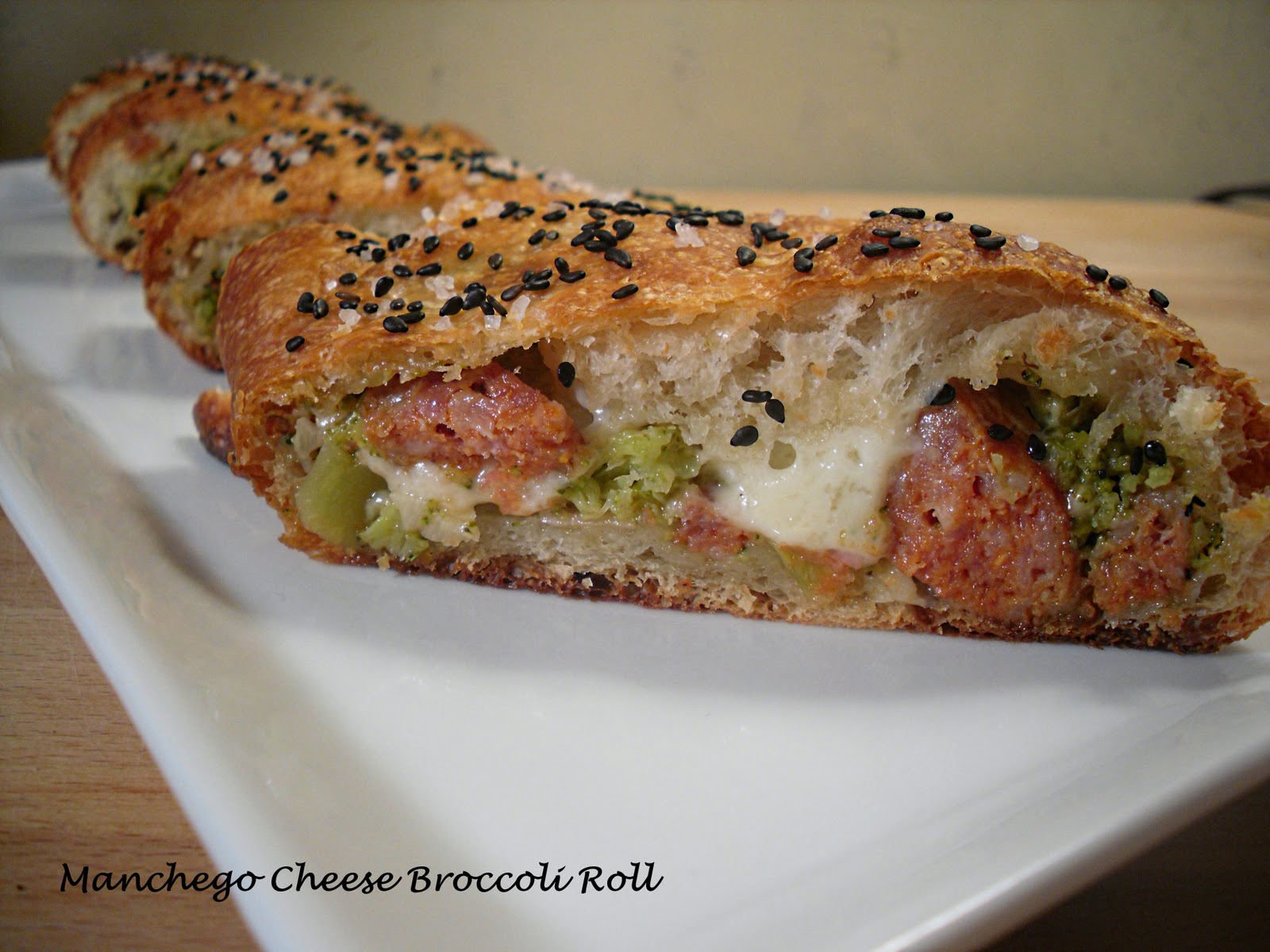 Comfy Cuisine Home Recipes from Family & Friends Manchego Cheese Broccoli Roll
