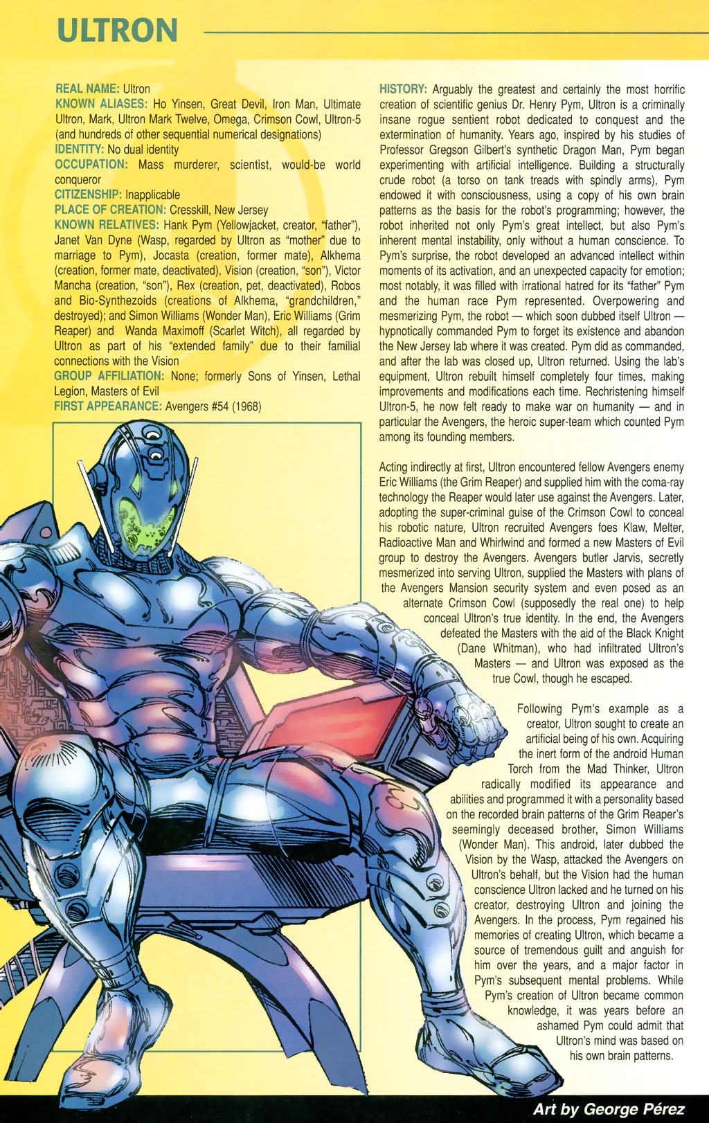 Read online Official Handbook of the Marvel Universe: Avengers 2005 comic -  Issue # Full - 46